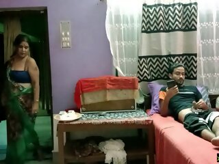 Indian mother-in-law caught her son-in-law jerking
